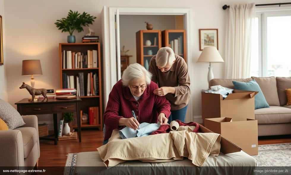 Débarras avant départ en maison de retraite : guide pratique