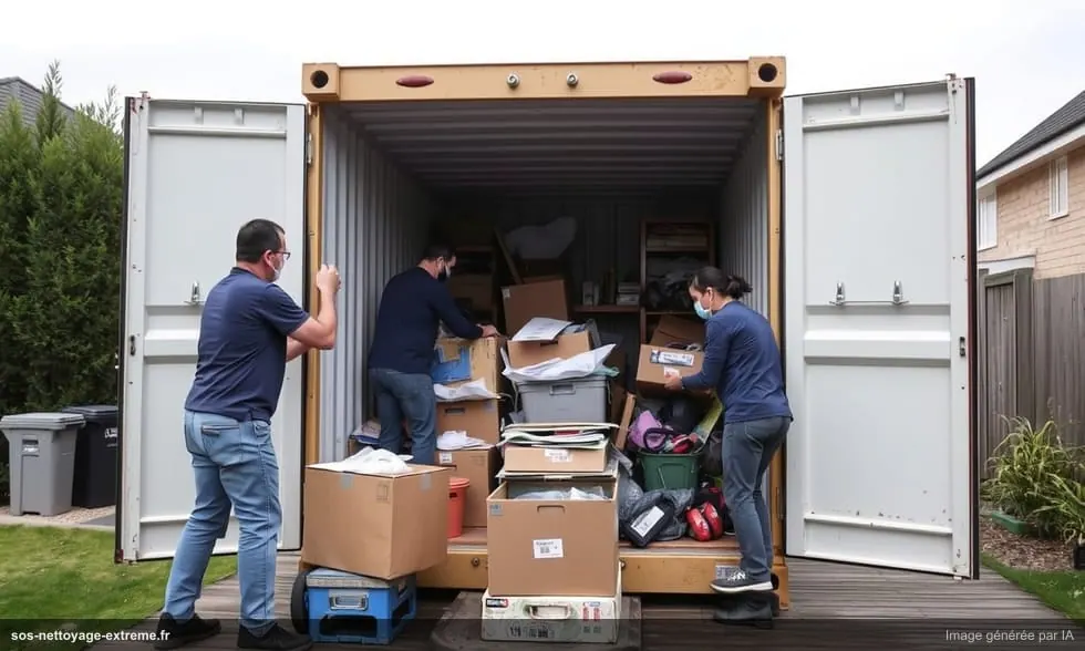 Débarras de container privé : étapes et coûts