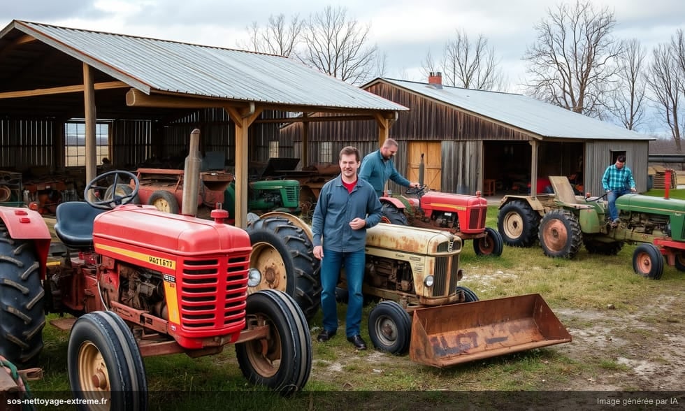 Débarras de ferme agricole : matériel, machines et bâtiments