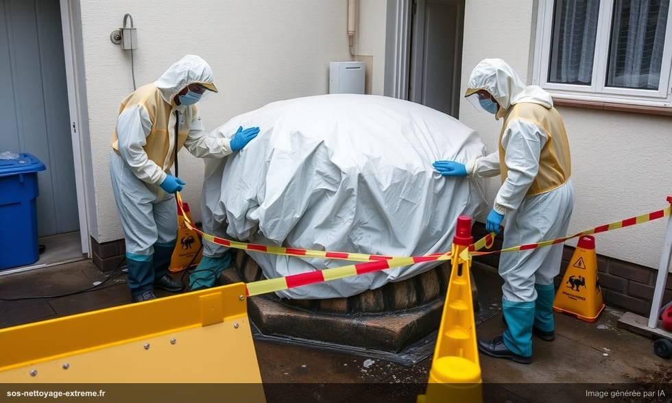 Débarras de maison avec puits ou citerne : sécurité