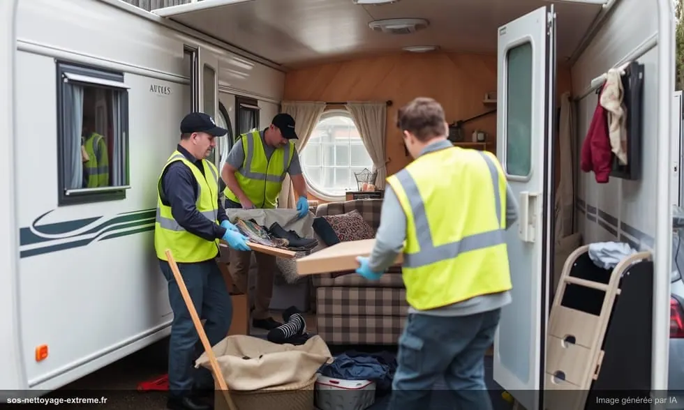 Débarras de mobil-home et caravane : particularités