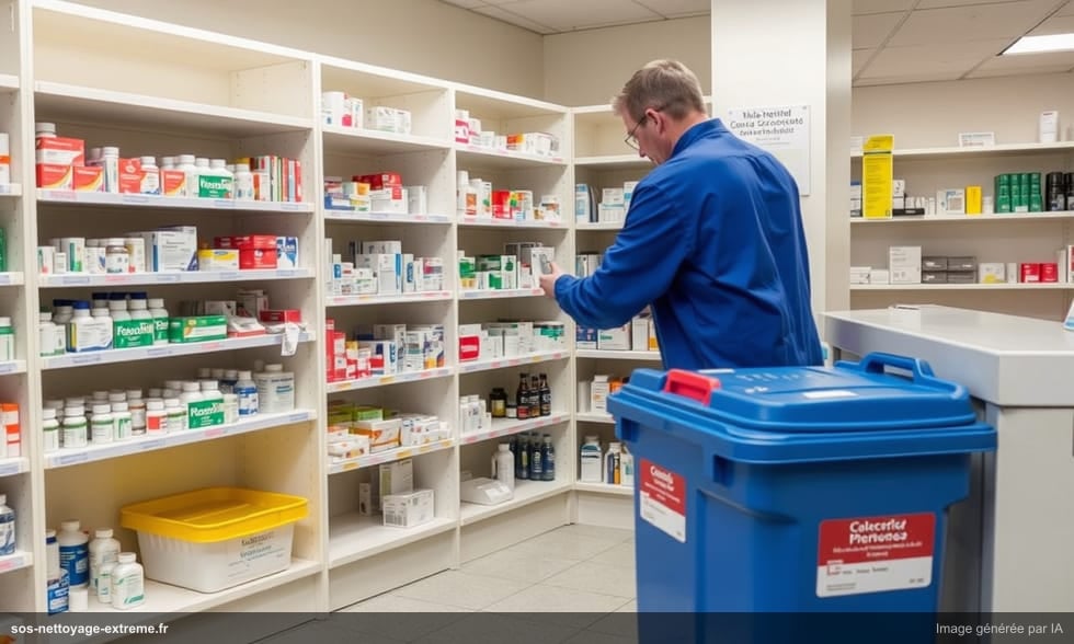 Débarras de pharmacie fermée : médicaments et matériel