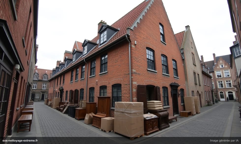 Débarras de succession à Lille : maisons en briques et patrimoine flamand