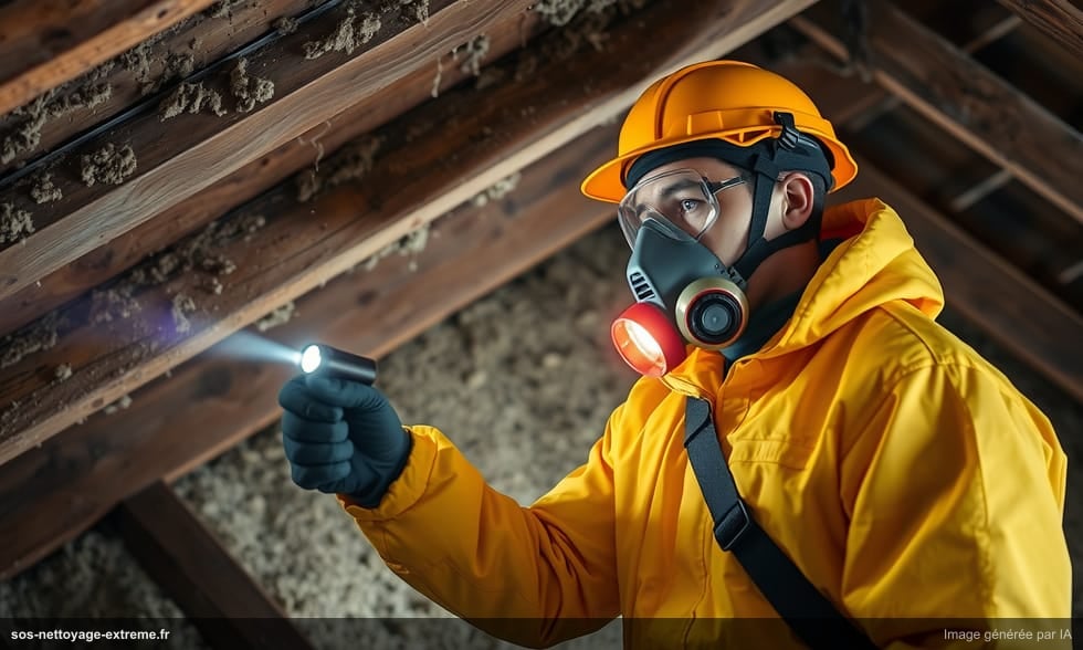 Isolation de combles : risques sanitaires fibres et guano