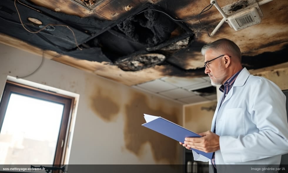 Nettoyage après incendie : le rôle de l'expert d'assurance