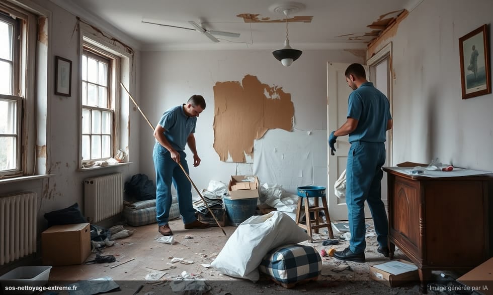 Nettoyage après squatt en résidence secondaire