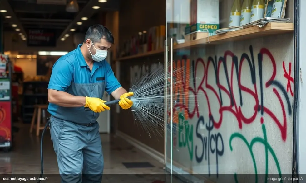 Nettoyage après vandalisme commerce : que faire