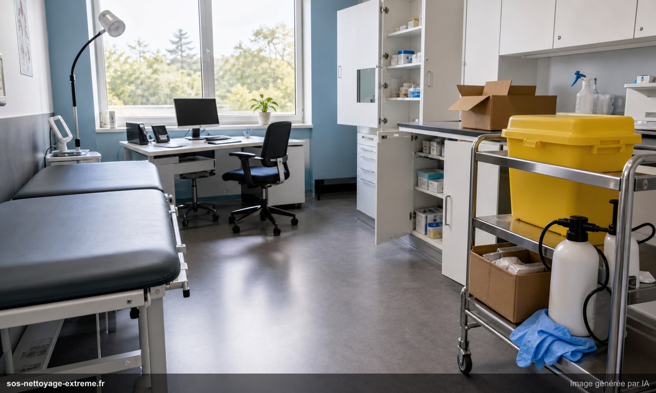 Nettoyage de cabinet médical fermé : DASRI et tri