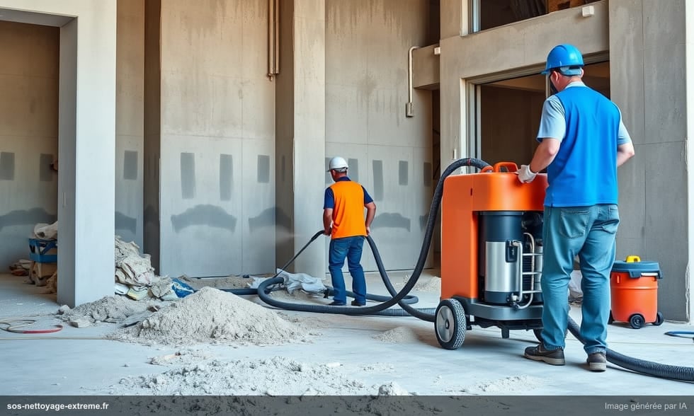 Nettoyage post-chantier BTP : poussières et remise en état