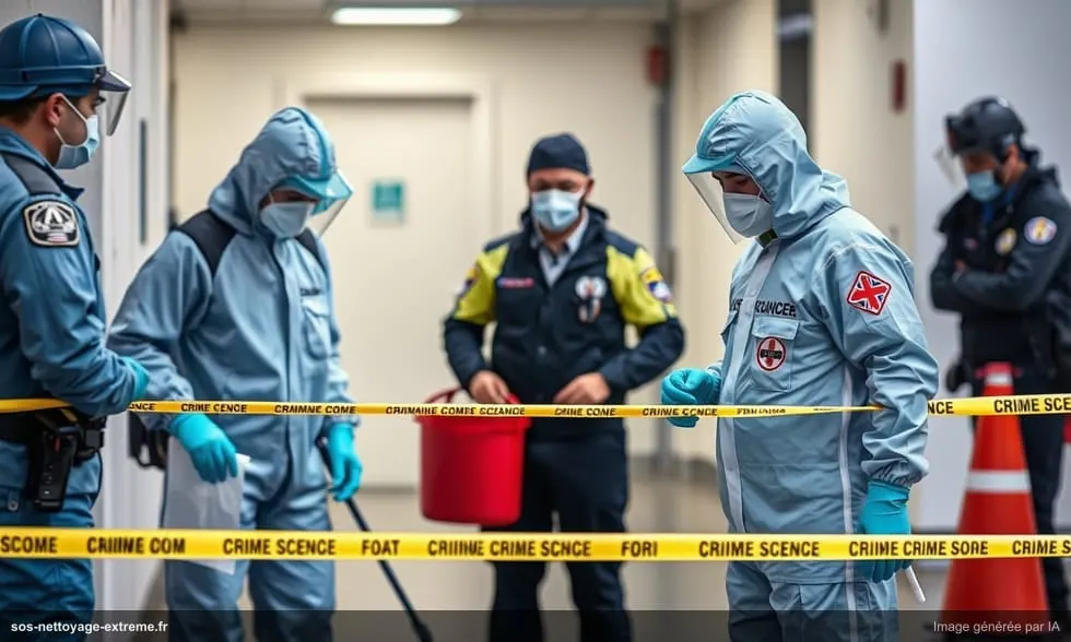 Scène de crime : levée des scellés, assurance et nettoyage spécialisé