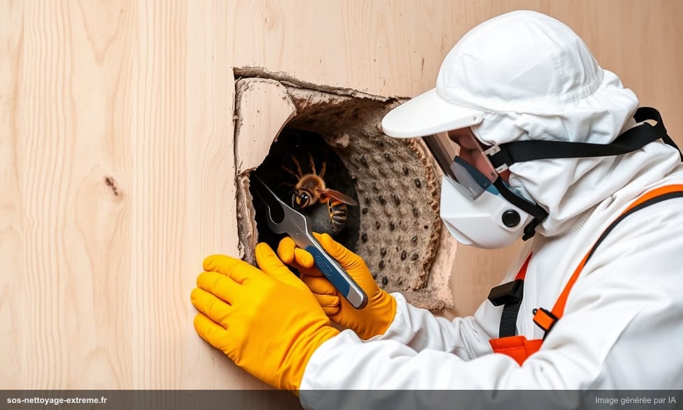 Nids de frelons dans les murs creux : localisation et traitement