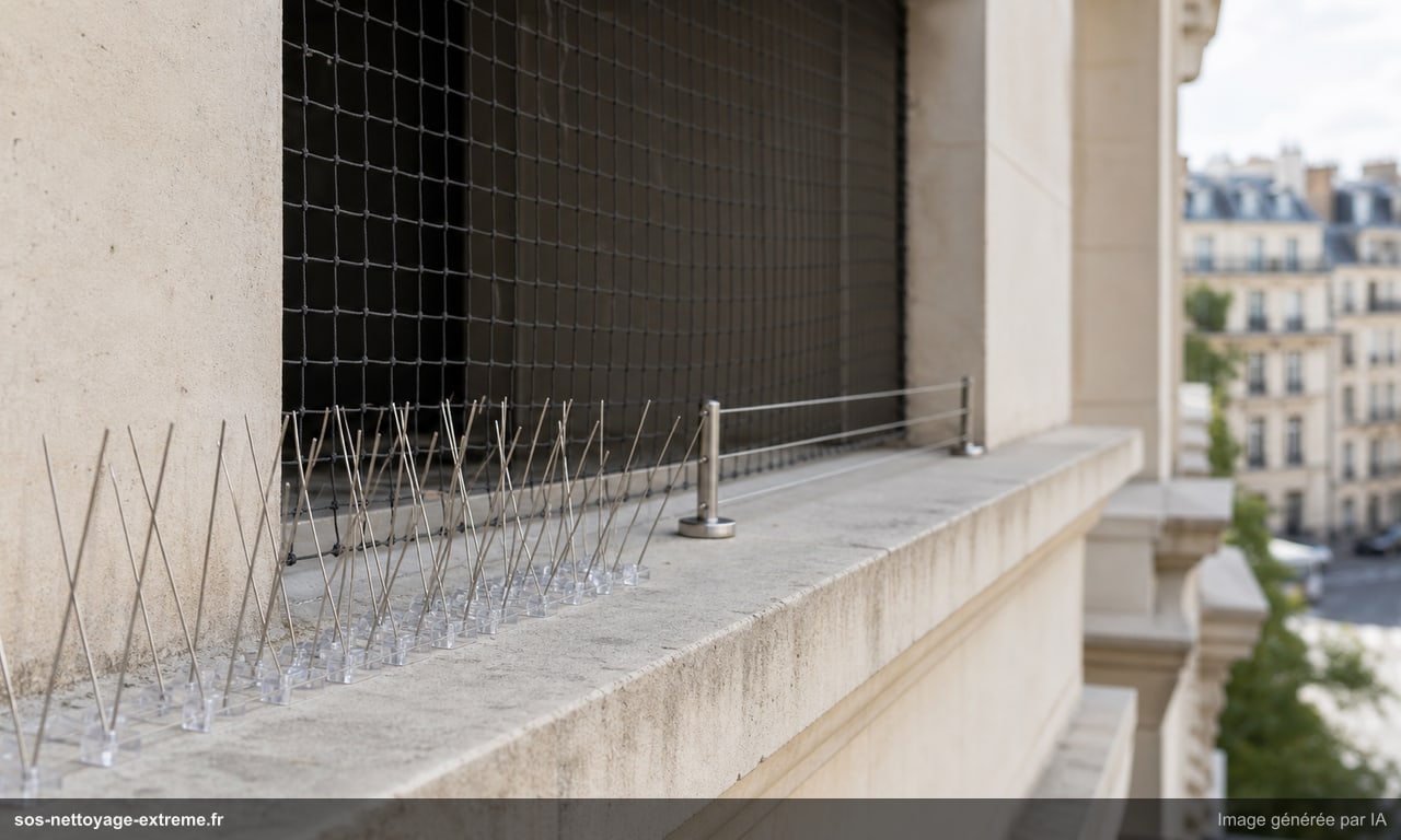 Pics ou filets anti-pigeons : quelle solution choisir