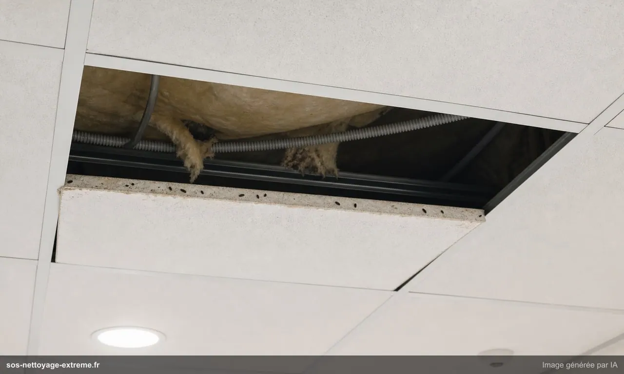 Rats dans un faux plafond : signes et précautions