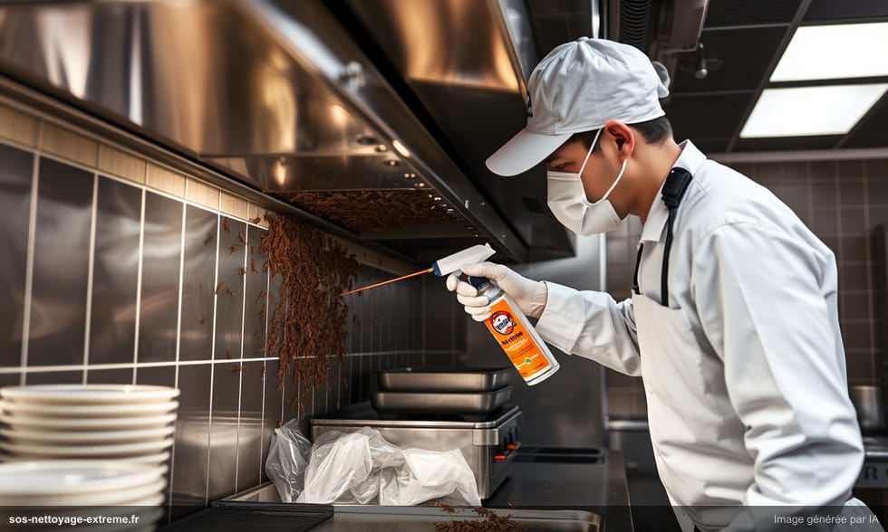 Traitement anti-blattes en restauration collective