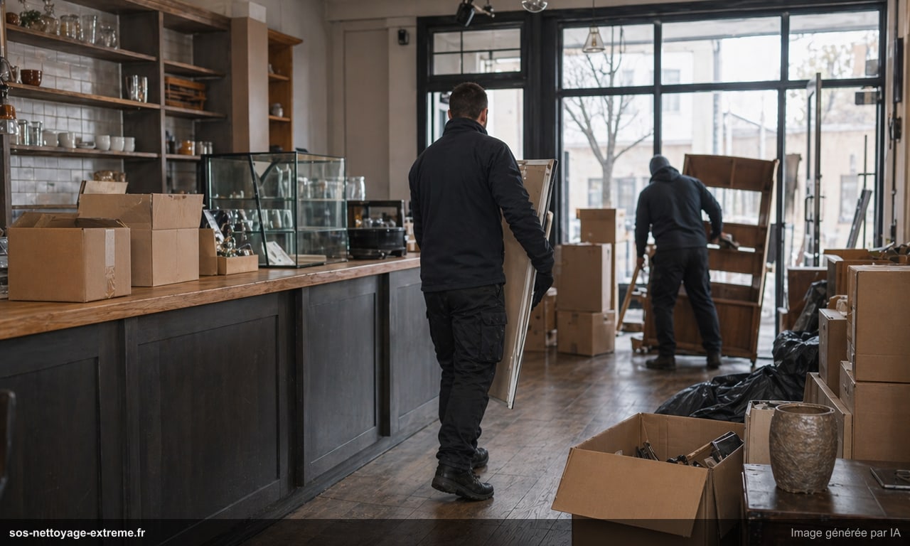 Débarras de local commercial : intervention rapide pour professionnels