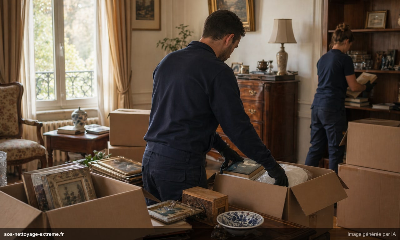 Débarras après succession : vidage respectueux du logement