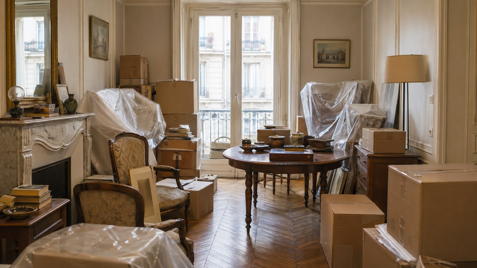 Illustration d’un logement de succession avant débarras en France
