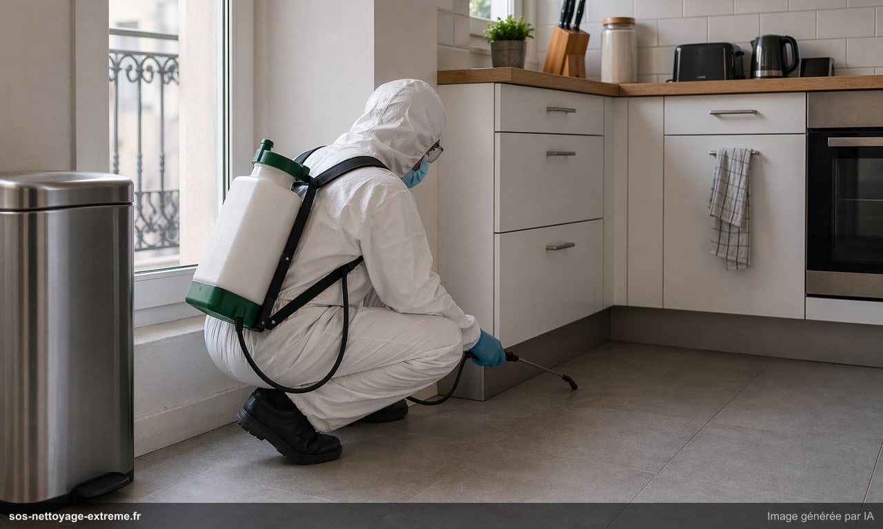 Illustration d’un traitement de désinsectisation à Mulhouse