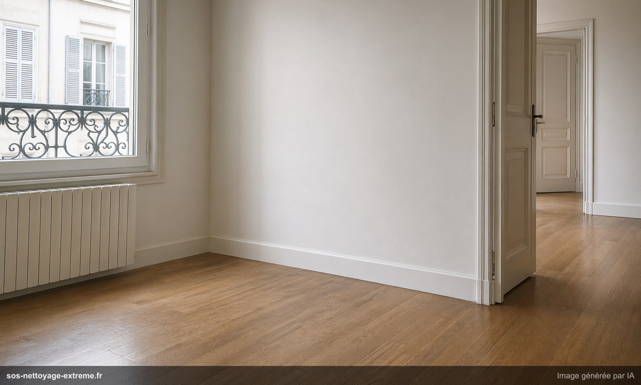 Illustration d’une zone stabilisée après nettoyage après dégât des eaux à Mulhouse