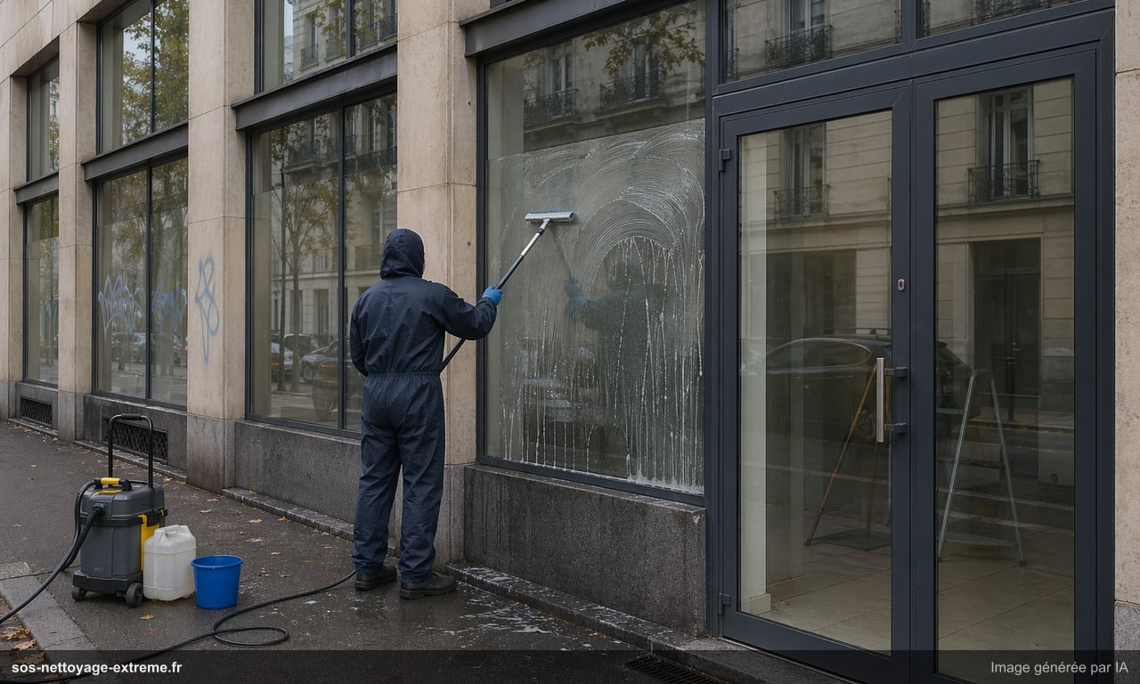 Illustration d’une remise en sécurité après vandalisme à Mulhouse