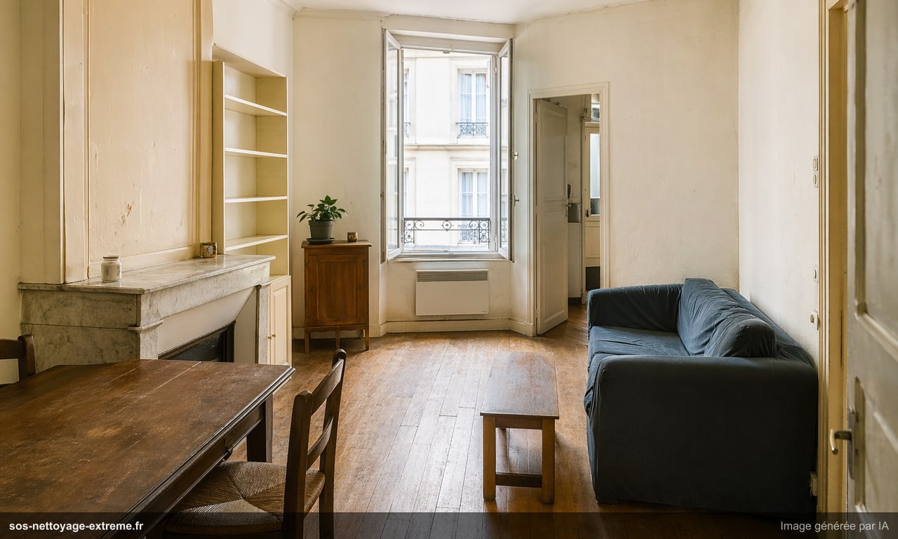 Illustration d’un logement remis en état après nettoyage extrême à Mulhouse