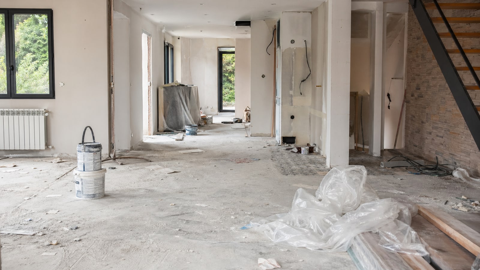 Illustration d’un chantier à nettoyer avant livraison en France