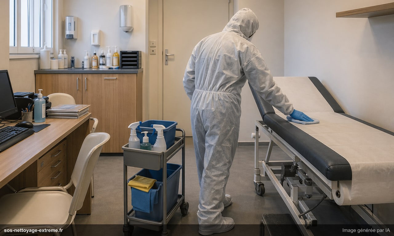Illustration d’un protocole d’assainissement de locaux médicaux à Grenoble