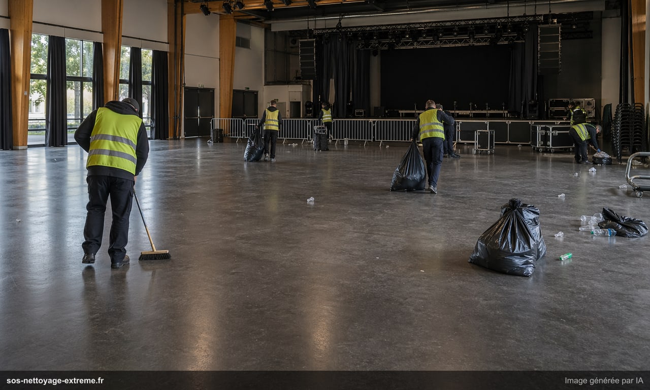 Illustration d’une remise en ordre post-événementielle à Pessac