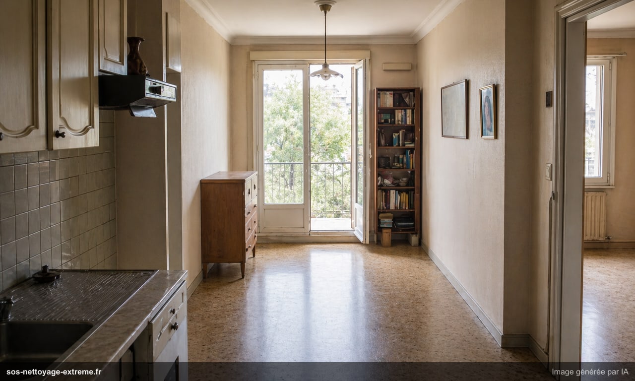 Illustration d’un logement rendu exploitable après nettoyage Diogène à Mulhouse