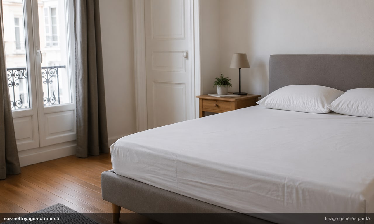 Illustration d’une chambre stabilisée après traitement contre les punaises de lit à Mulhouse