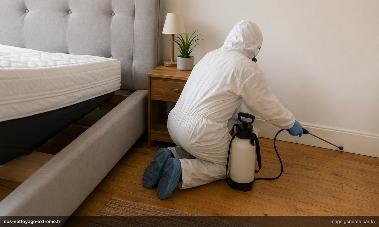 Illustration d’un protocole de traitement contre les punaises de lit à Mulhouse