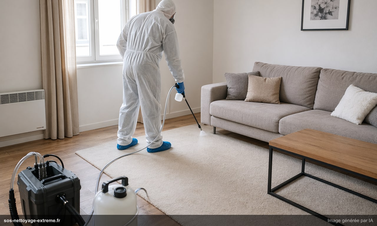 Illustration d’un protocole de traitement d’odeurs d’urine animale à Mulhouse