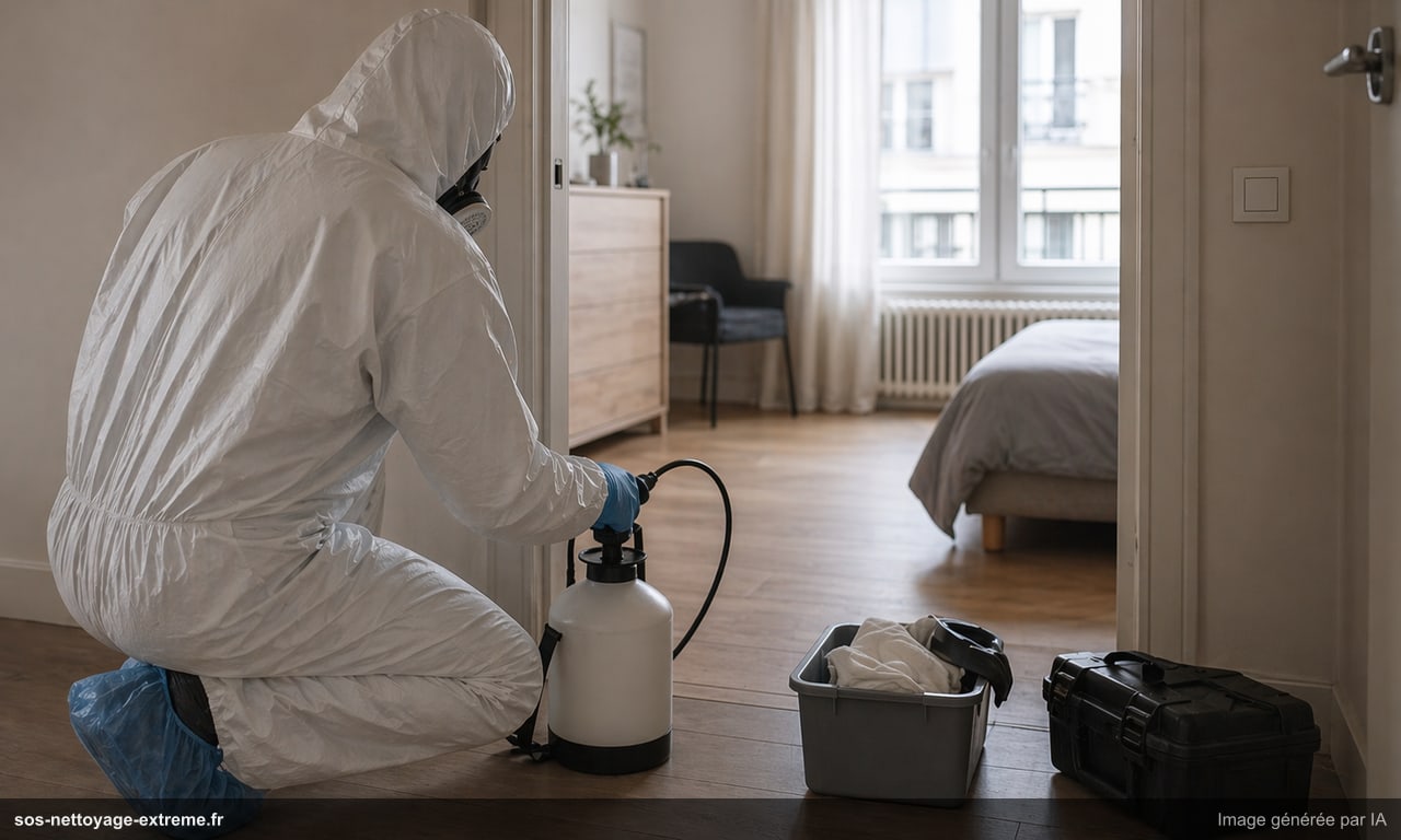 Nettoyage après décès par mort naturelle : protocole complet