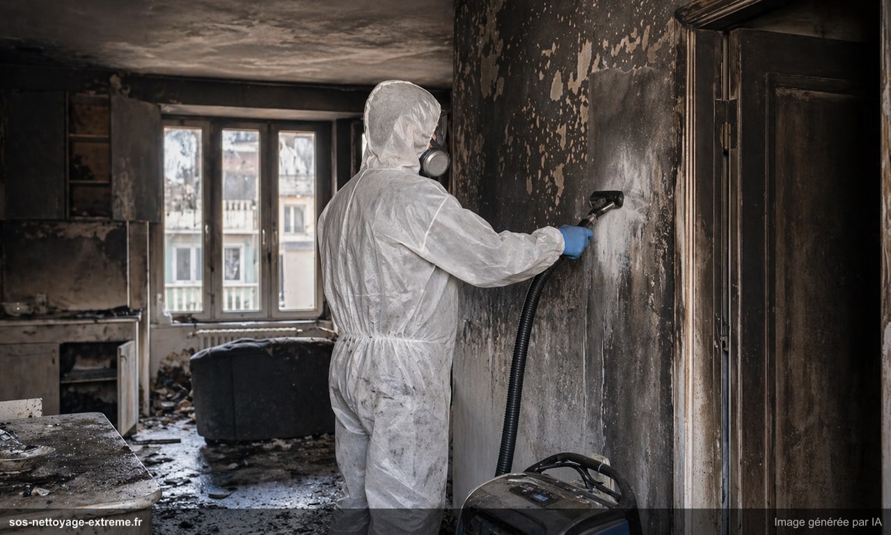 Nettoyage après incendie : décontamination et remise en état