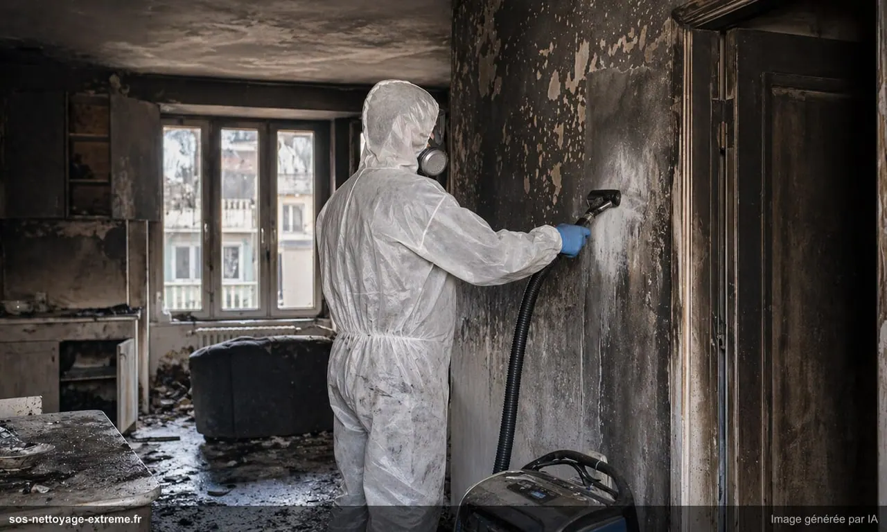 Nettoyage après incendie : décontamination et remise en état