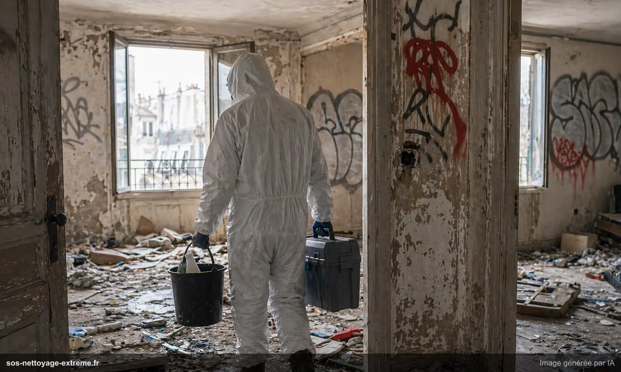 Nettoyage de logement squatté : remise en état complète