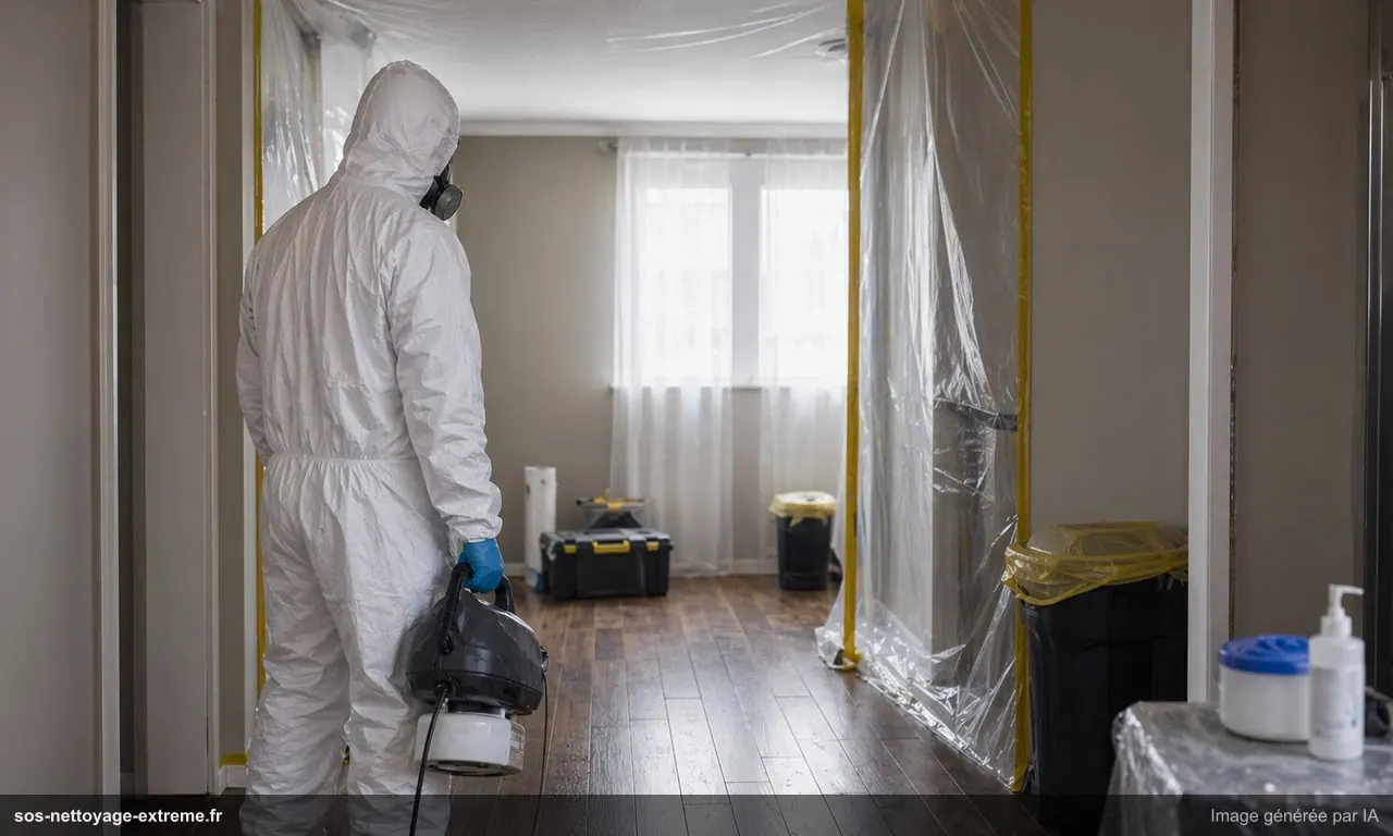 Nettoyage de scène de crime : décontamination après levée de scellés