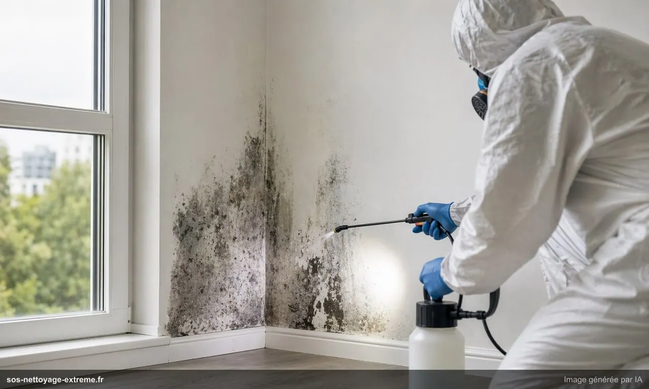 Traitement moisissures professionnel : élimination durable
